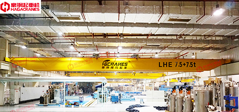 豪鋼為上海依工提供雙梁起重機(jī)案例