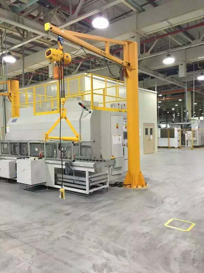 豪鋼起重機(jī)為新綸科技定制獨臂吊 開啟合作新局面