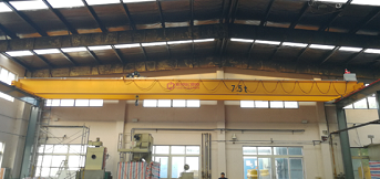 上海上大熱處理訂購電動葫蘆橋式起重機一臺