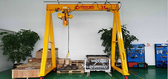 上海漢鐘精機(jī)定制移動龍門吊架安裝完成