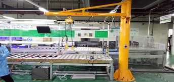 正泰電氣公司向豪鋼定購一批小型懸臂吊