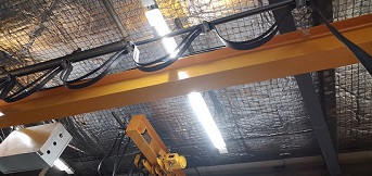 豪鋼為上海宜家家居安裝兩臺1噸單梁起重機